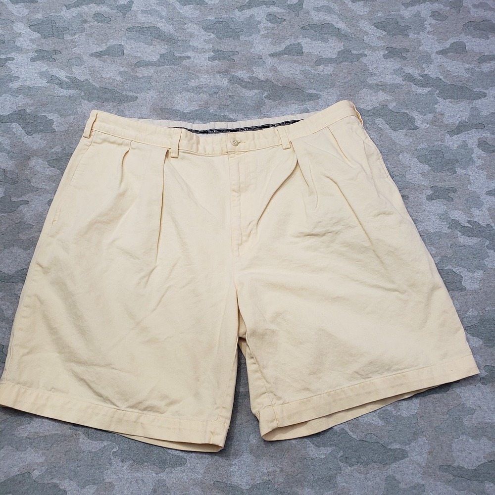 Polo Ralph Lauren Shorts Mens 40 Yellow Pockets Pleated